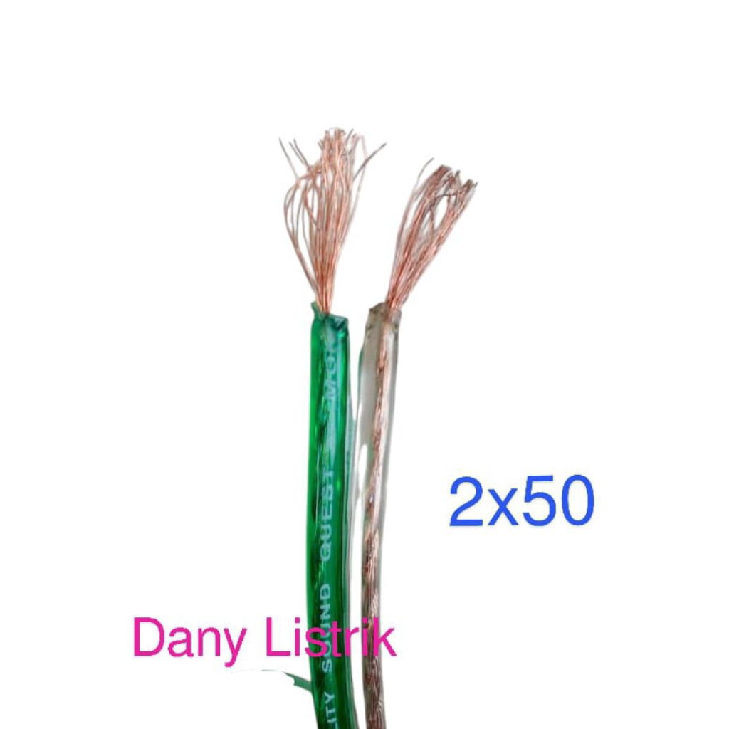 KABEL SERABUT 2x50/ KABEL AUDIO/ KABEL TRANSPARAN