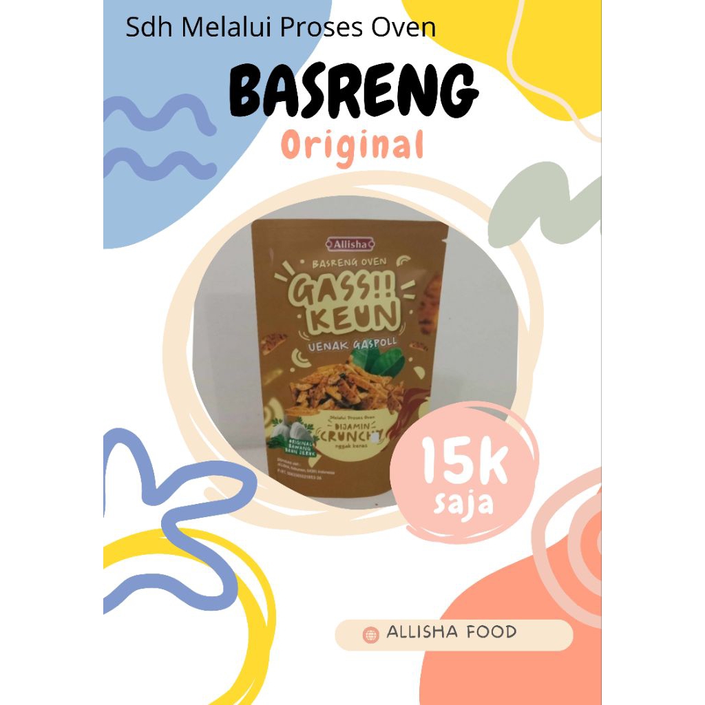 

Basreng Oven Allisha Rasa Original Eunak Renyah Gurih Rendah Kalori