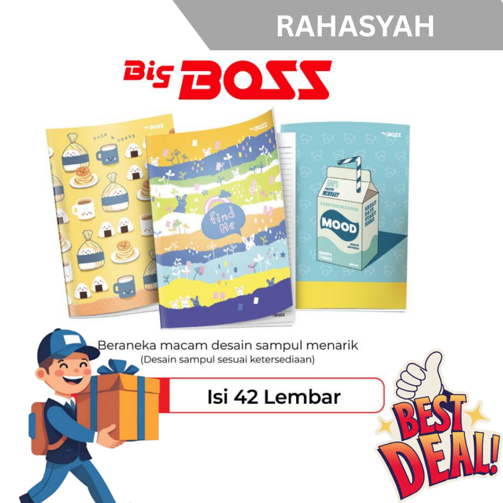 

BigBoss Buku Tulis 42 Lembar Big Boss / Pak - Bigbos 42L