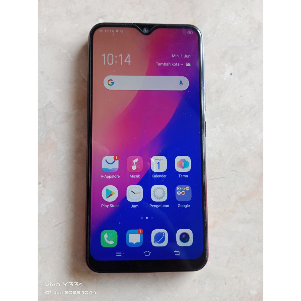 Vivo Y12   Ram 3/32 4G android second  normal murah siap pkai