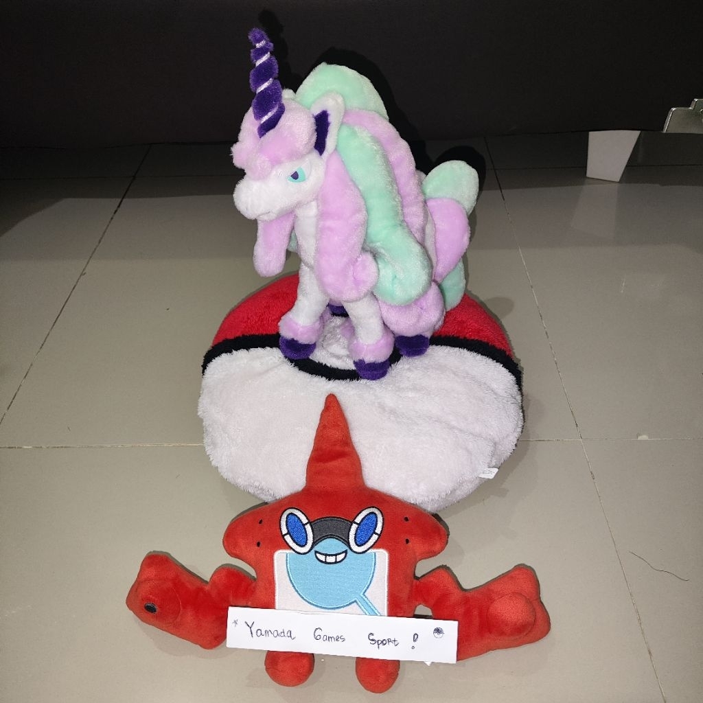POKEMON TARTS GALARIAN RAPIDASH I CHOOSE YOU ORI TAKARA TOMY ARTS BONEKA PLUSH DOLL MATA KERAS T-ART