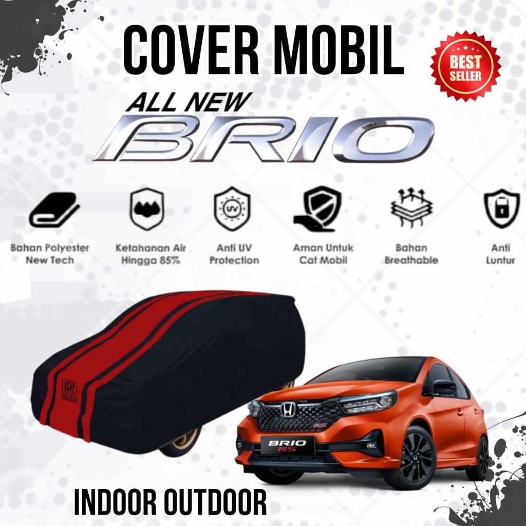 Cover Mobil BRIO All New, Sarung Mobil New Brio, Kerodong Mobil Brio RS, Selimut Mobil New Brio Saty