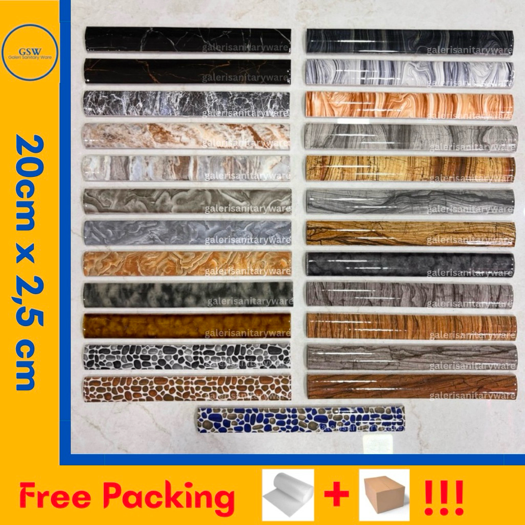 List Keramik Kuku Macan Murah Kayu Marmer 20cm Kuku Macan Granit Lis Tangga Lis Pinggiran Keramik