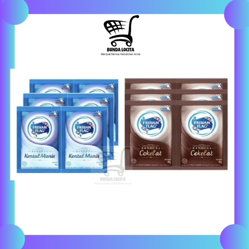 

Frisian Flag Susu Kental Manis Bendera Sachet 6×38gr
