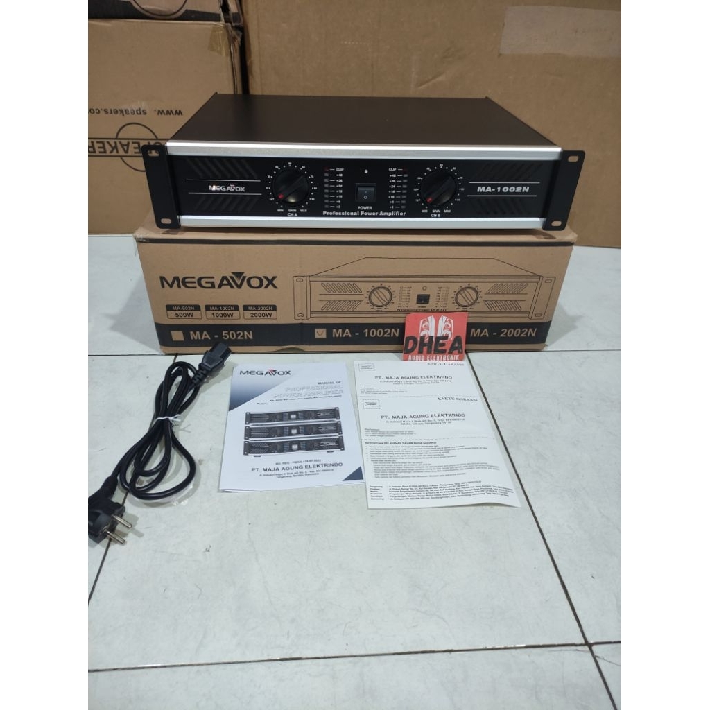 POWER AMPLIFIER MEGAVOX MA-1002N power ampli megavox ma 1002 original