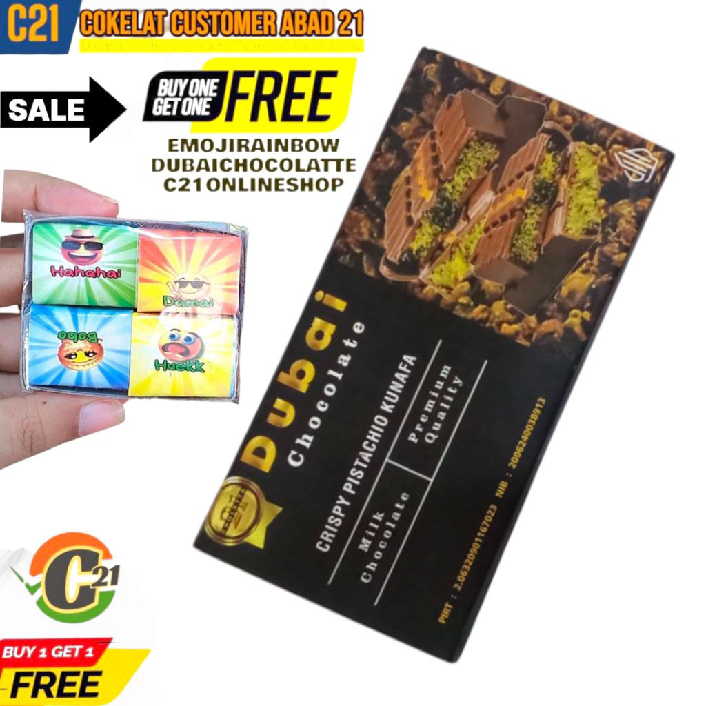 

Classica2106 Dubai Chocolate C21 Buy 1 Get 1/Crispy Pistachio Kunafa /Pencinta Coklat /C21Viral