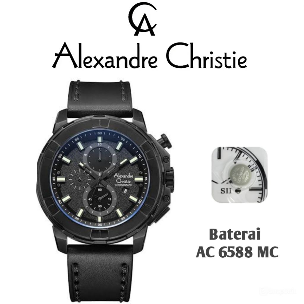 Baterai Jam Tangan Alexandre Christie Type AC 6588 MC