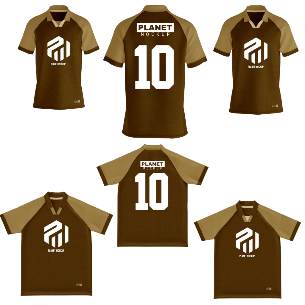 Mockup Jersey Pola Raglan - Corel Draw (CDR)