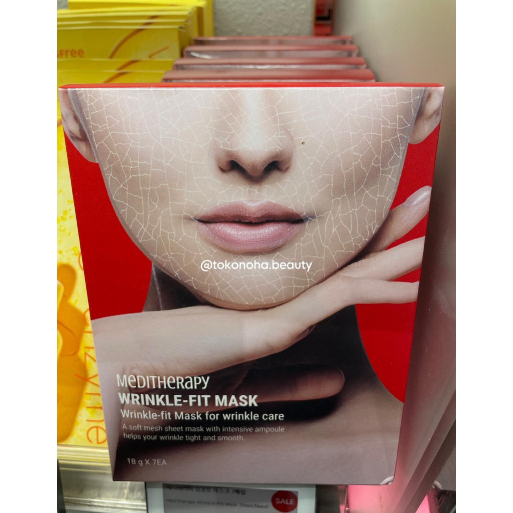 Meditherapy Wrinkle-Fit Mask Original Olive Young Korea 18 Gr x 7 Pcs