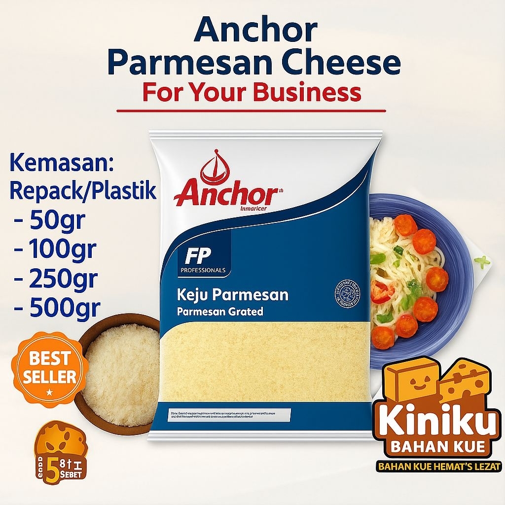 

Keju Parmesan Anchor 500gr Bubuk-Halal & cocok untuk pasta / pizza
