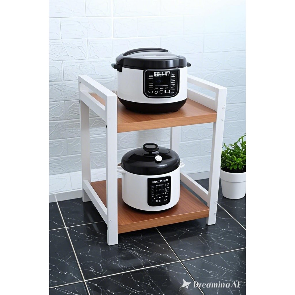 Rak Dispenser dan Galon 2 susun Finishing Cat