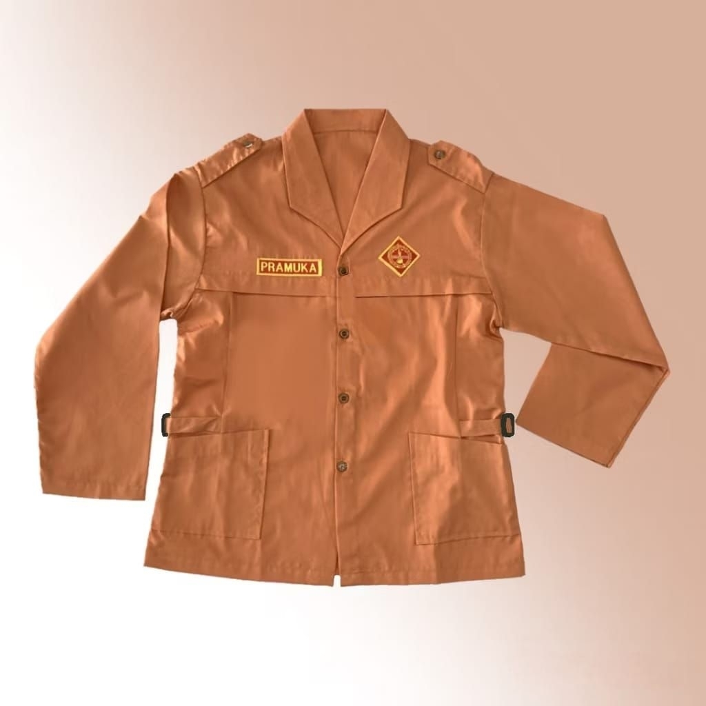 BAJU SEKOLAH SD PRAMUKA PREMPUAN LENGAN PANJANG/SERAGAM SD PRAMUKA CEWEK