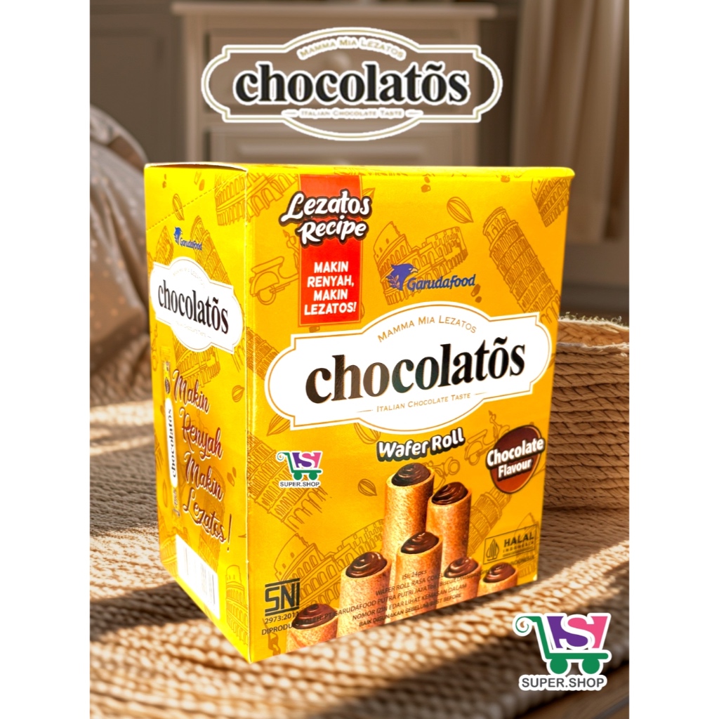 

CHOCOLATOS Original Wafer Rolls (isi 24 pcs)