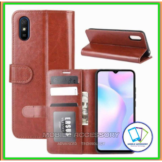 Flip Case Xiaomi Redmi A1 / Redmi 9A Case Wallet Kulit Casing Dompet Case