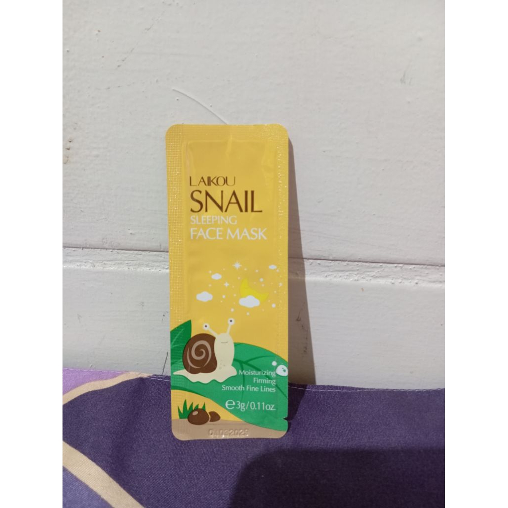 Laikou Snail Sleeping Face Mask 3g
