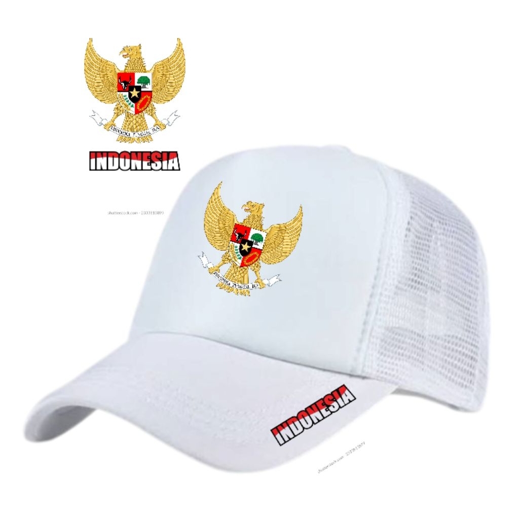 TOPI TRUKER JARING TOPI GARUDA INDONESIA TOPI DISTRO PREMIUM