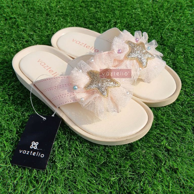 3 WARNAJENNIE Sandal JapitJepit Korea Girls Kids Anak Perempuan Cewek Cantik Lucu Bintang Glitter VA