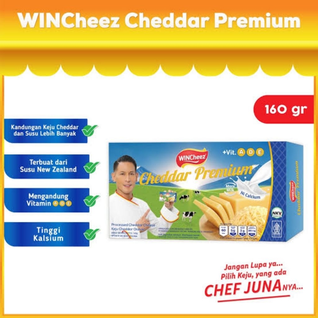 

WINCHEES KEJU CHEDDAR PREMIUM 160 GRAM