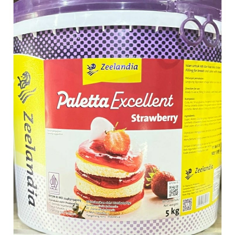 

Zeelandia Paletta Excellent Strawberry ( Selai Strawberry ) 5kg