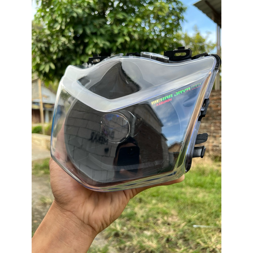 Lampu biled soket h4 BEAT KARBU custom biled mini H4 cahaya biled