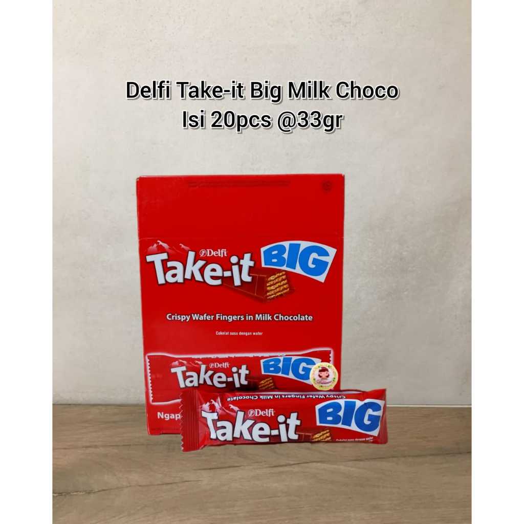 

Delfi take it big 33 gr 1 kotak isi 20 pcs ( ds bgr )