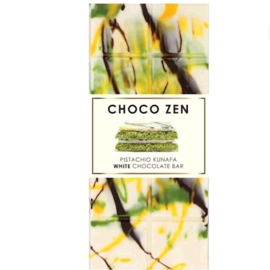 

choco zen pistachio kunafa chocolate bar 190 gr