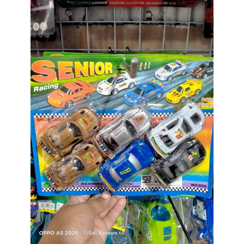 Mainan Mobil Balap Anak Laki Mobil Kecil Mobil Sedan Senior Racing Isi 6 Pcs Murah Meriah COD