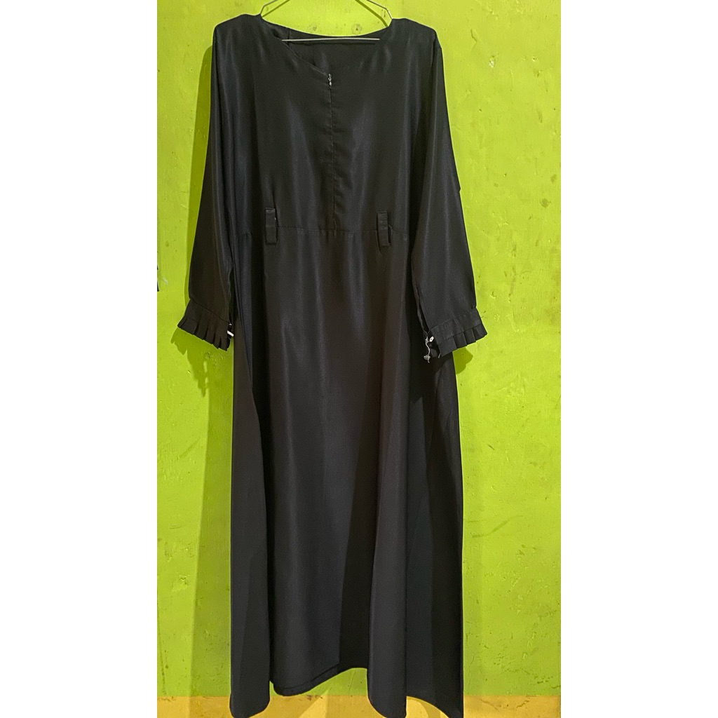Preloved Gamis Hitam Polos Wanita