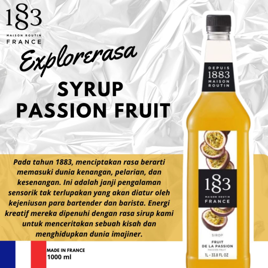 

1883 syrup Passion fruit 1liter