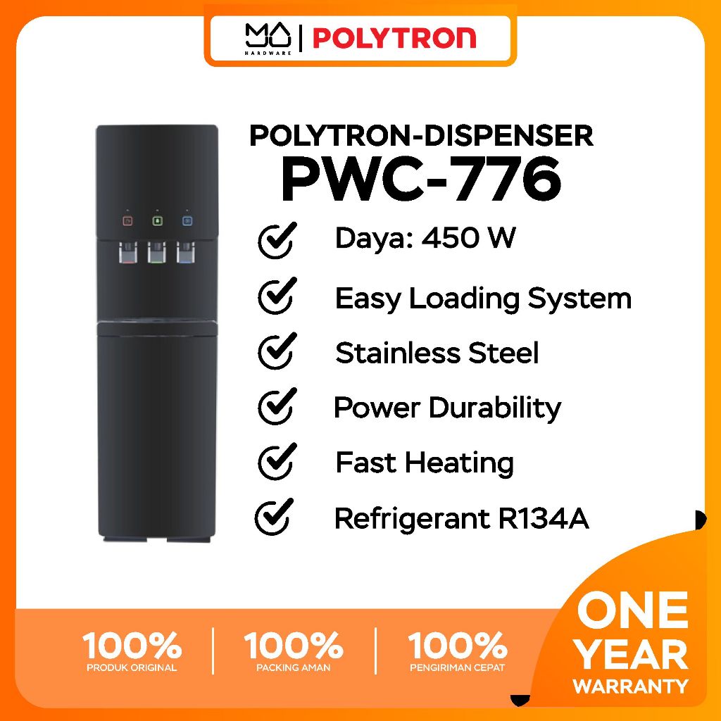 POLYTRON Dispenser Galon Bawah Hydra PWC 776