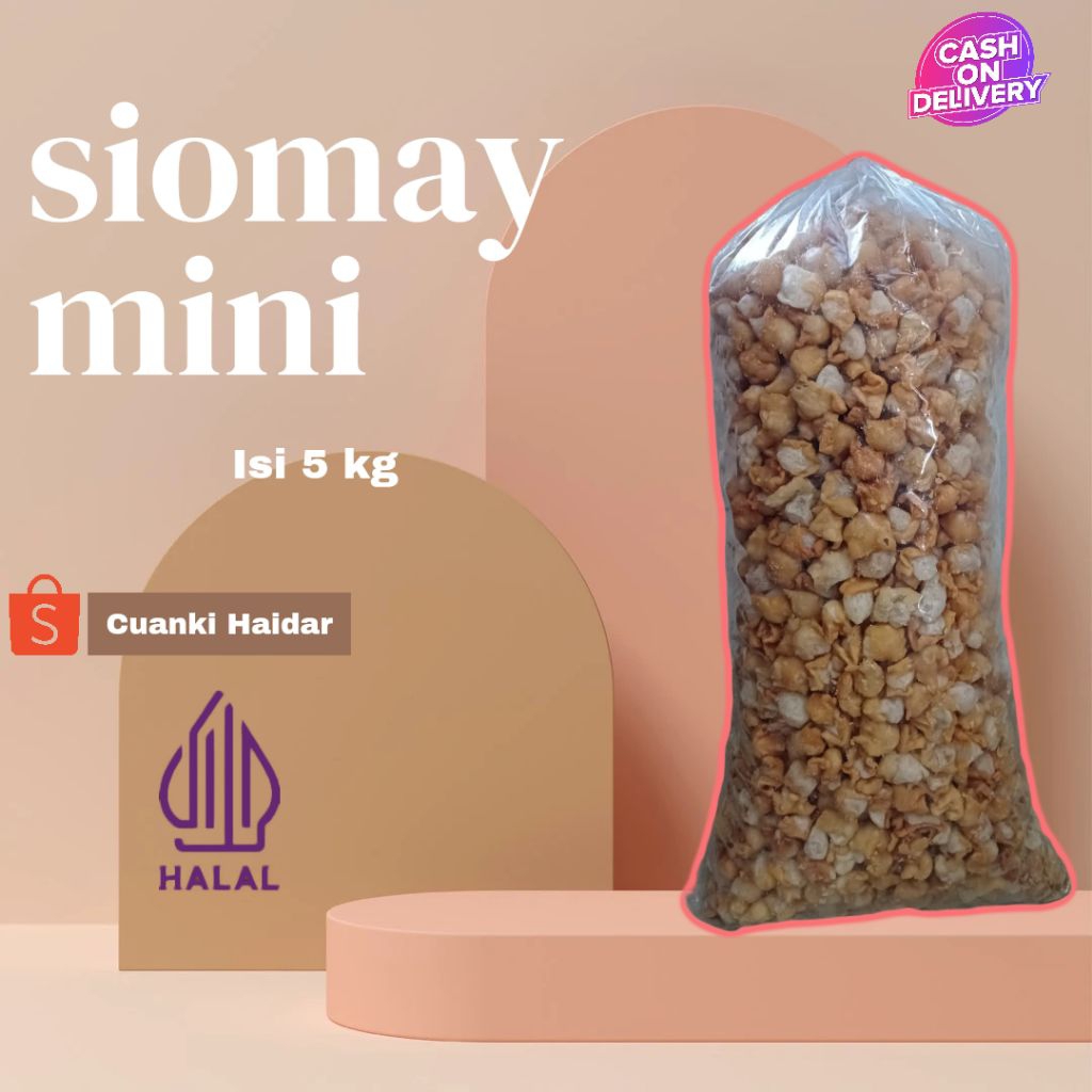

Toping instan siomay mini gurilem 1 kg free kardus