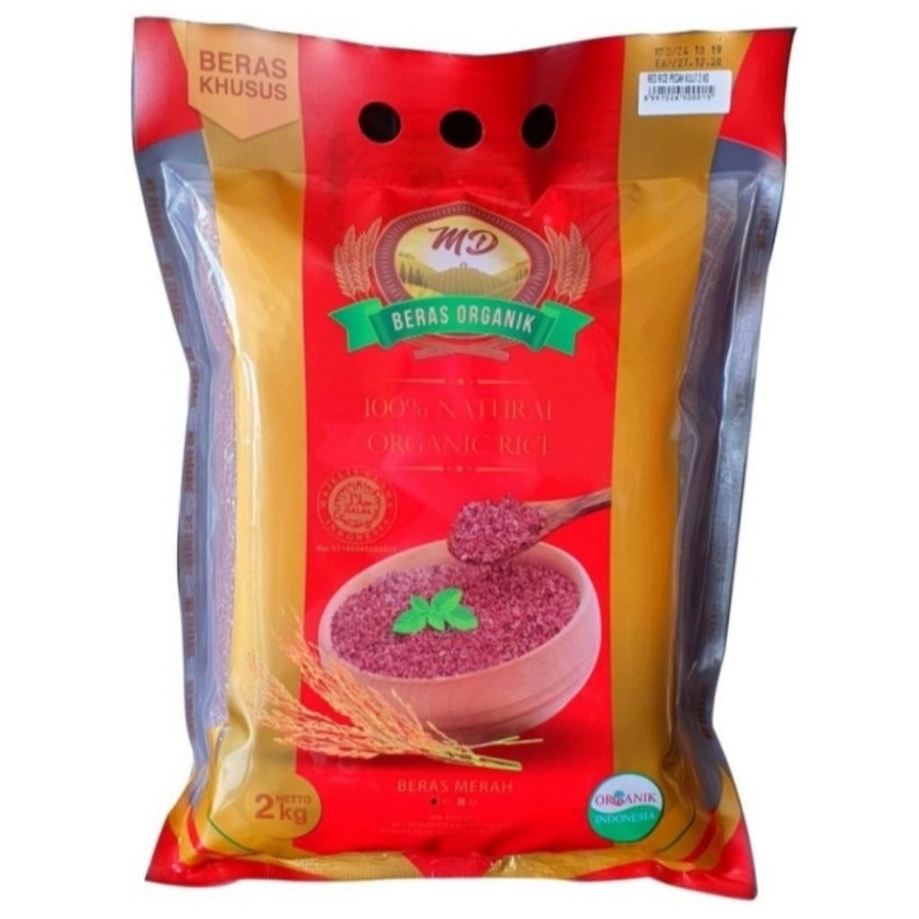 

MD Beras Organik Beras Merah Pecah Kulit 2 kg