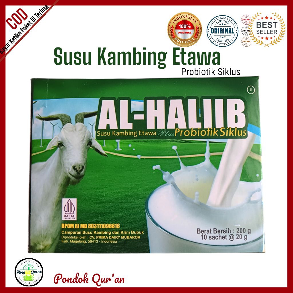 

SUSU KAMBING ETAWA PROBIOTIK_SUSU BUBUK ETAWA Al-HALIB_HERBAL INDONESIA