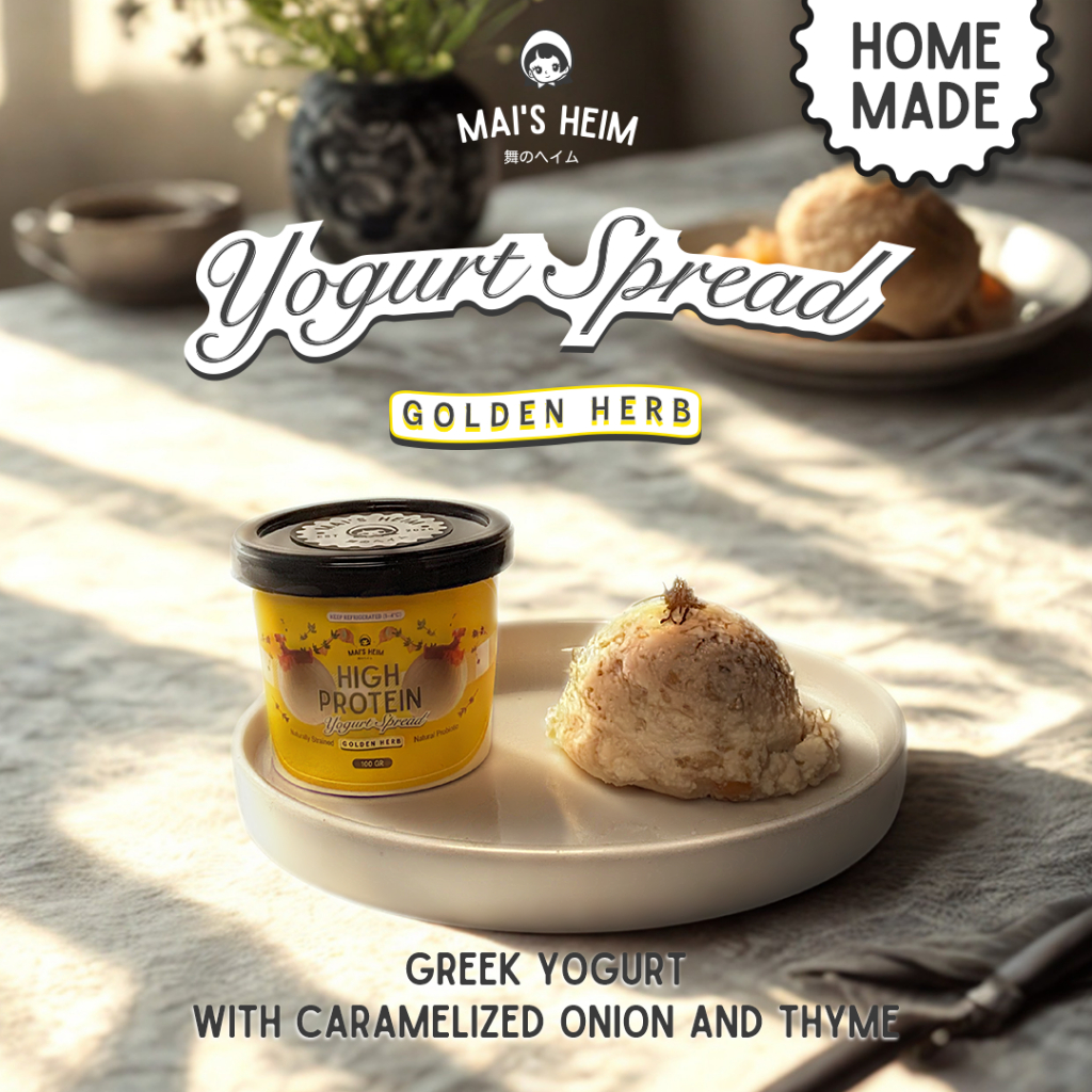 

[LOW-SUGAR] GOLDEN HERB - Caramelized Onion with Thyme - Greek Yogurt Spread | MAI'S HEIM