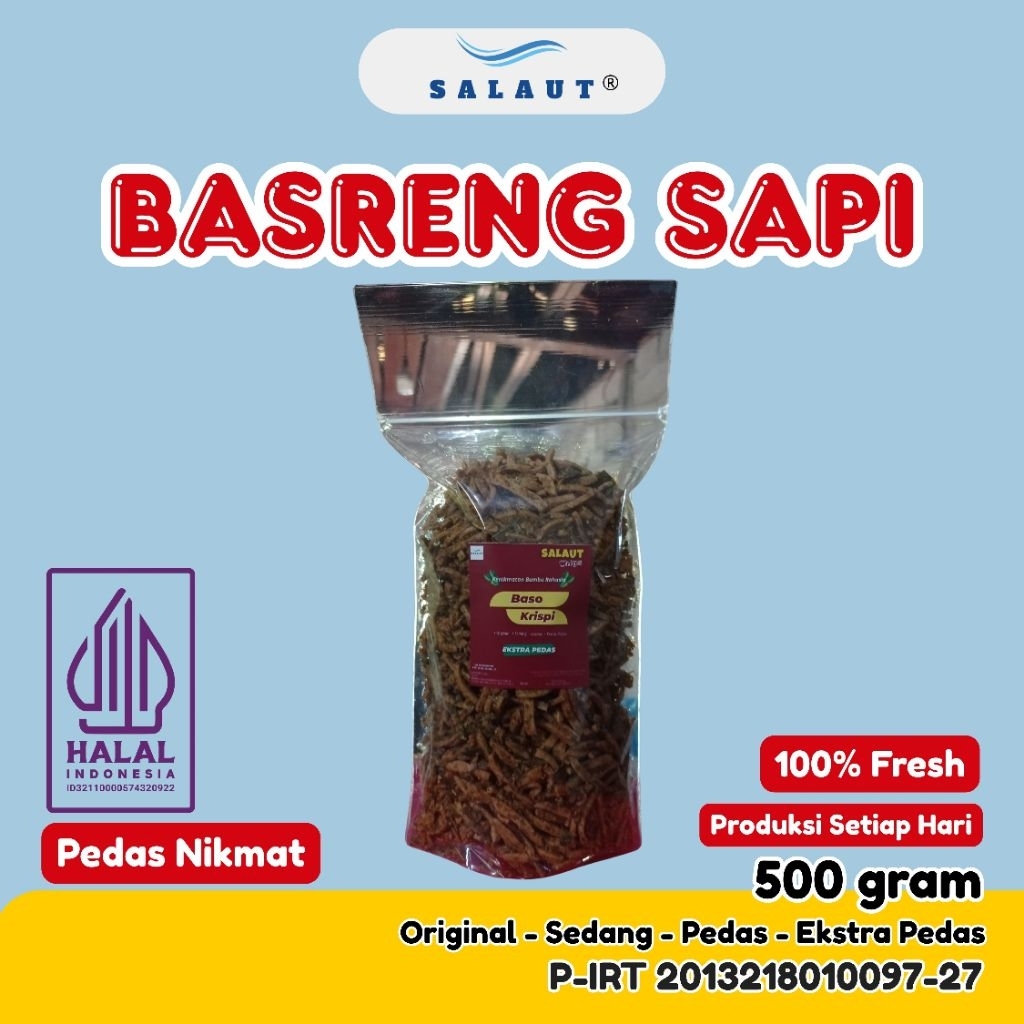

Basreng Sapi 500 gram Salaut Snack