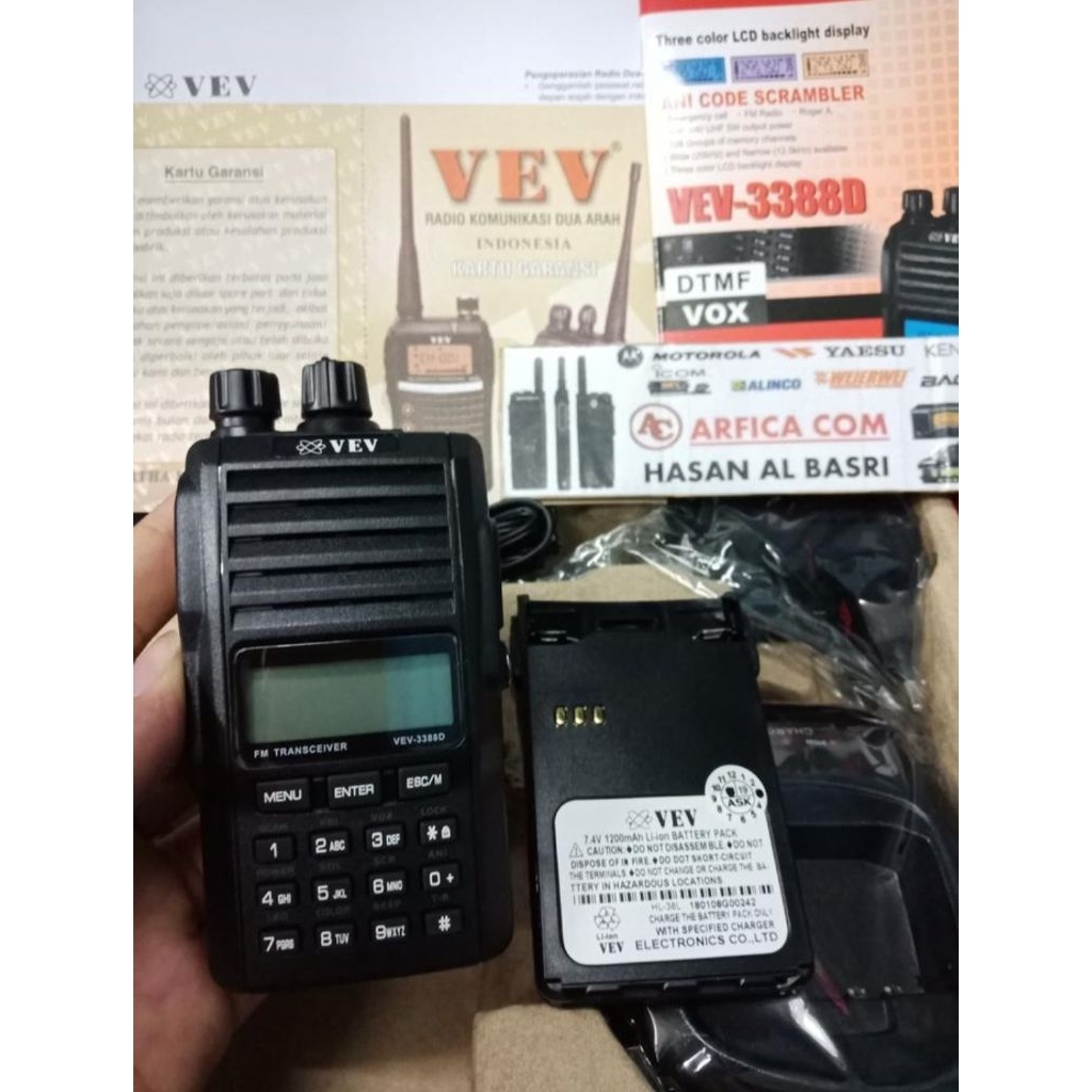 HT VEV-3388D VHF 136-174MHZ GARANSI VEV 3388D
