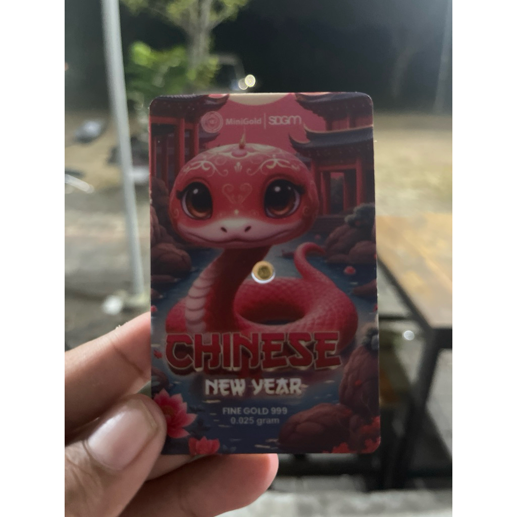 Logam Mulia Minigold 0.025 gram Imlek Edition