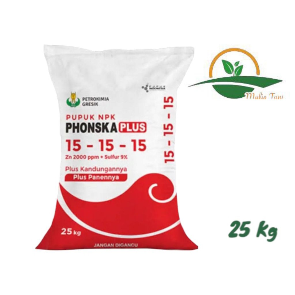 Pupuk NPK Phonska Plus 15-15-15 Kemasan25 Kg