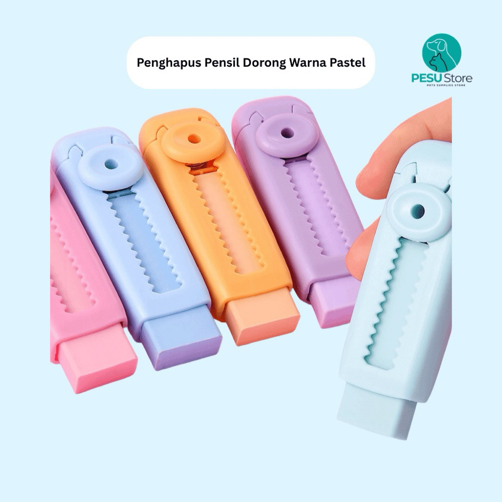 

Penghapus Dorong Pastel – Mechanical Eraser Lucu Sekolah Anak