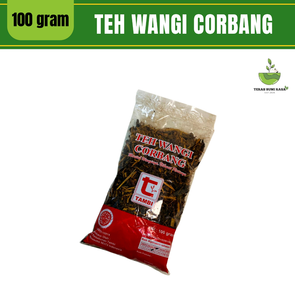 

Teh Tambi Wonosobo Asli Teh Corbang Wangi Melati Tubruk 100 Gram Premium Murah Original Berkualitas