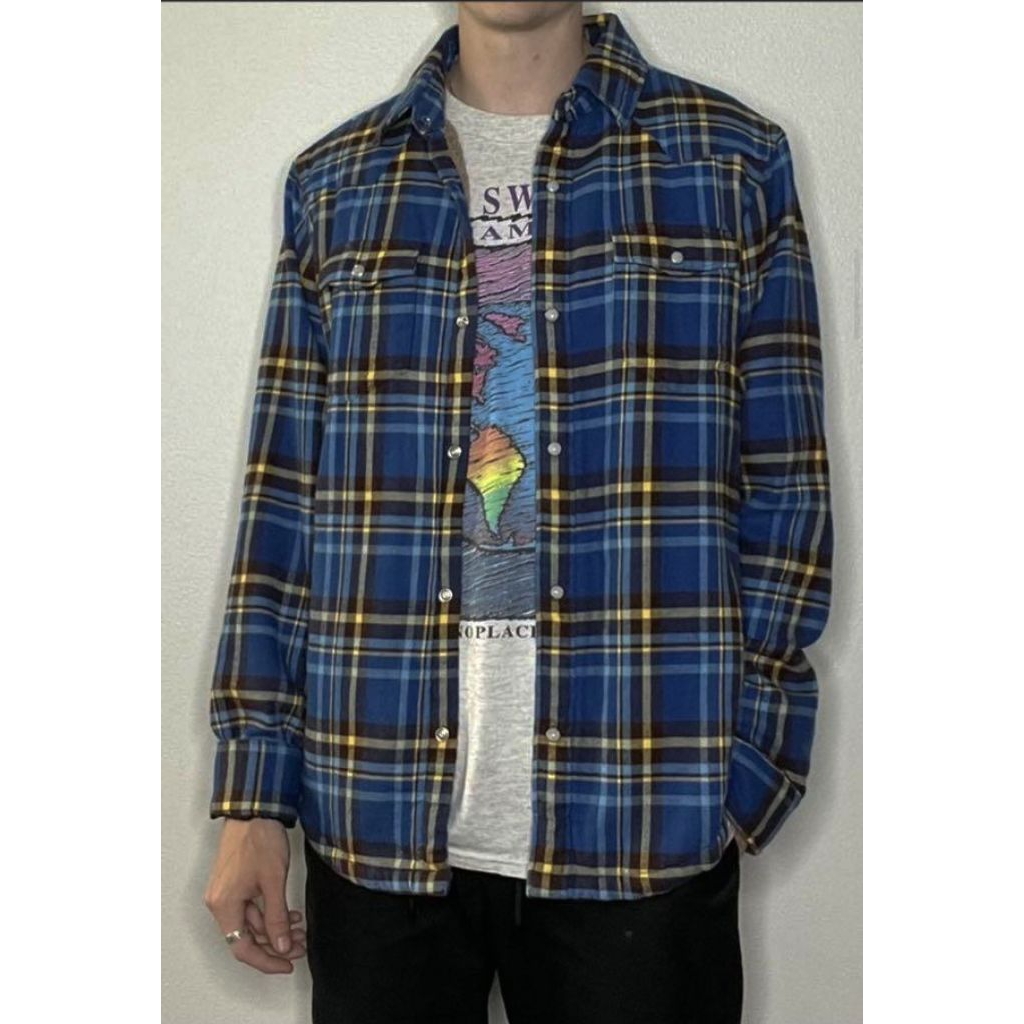 Kemeja Flanel Sherpa UNIQLO