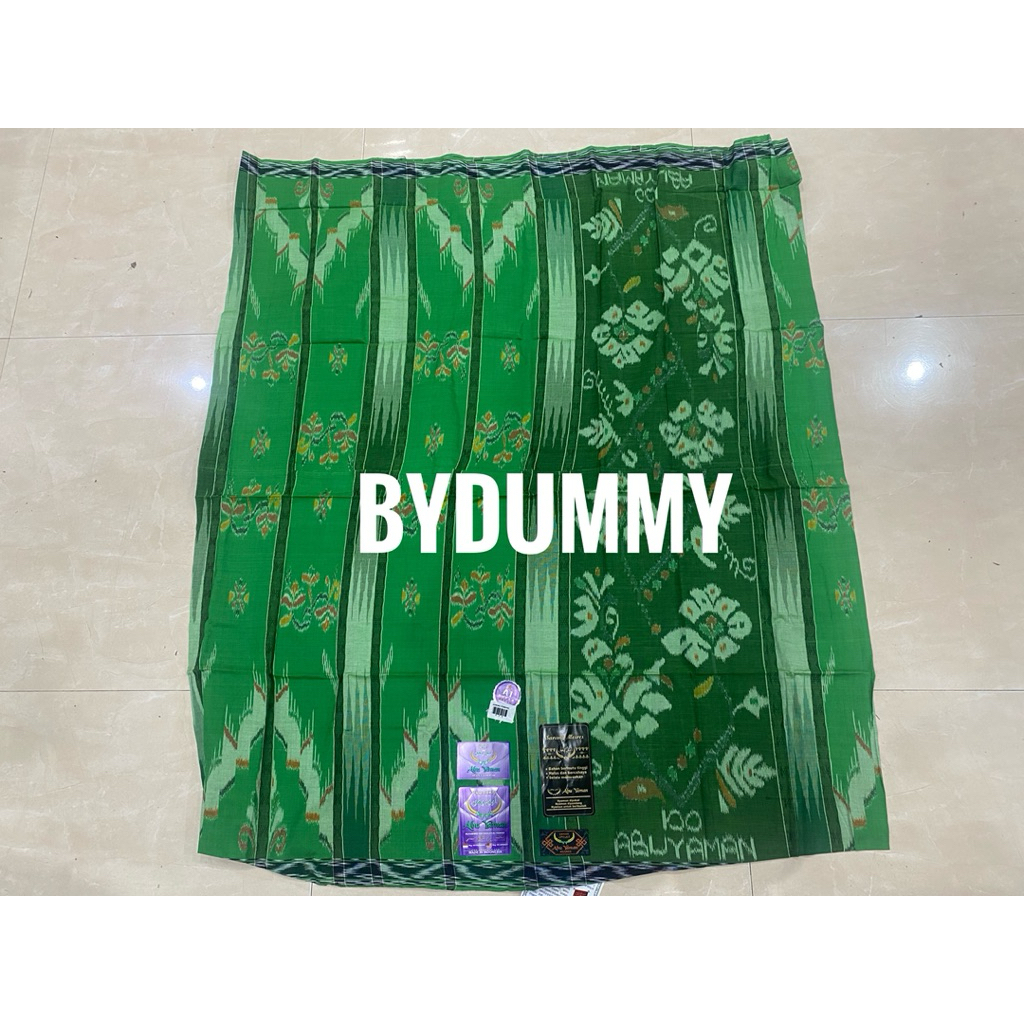 Sarung Abu Yaman Sambung Jahit Tengah Mesres asli warna hijau