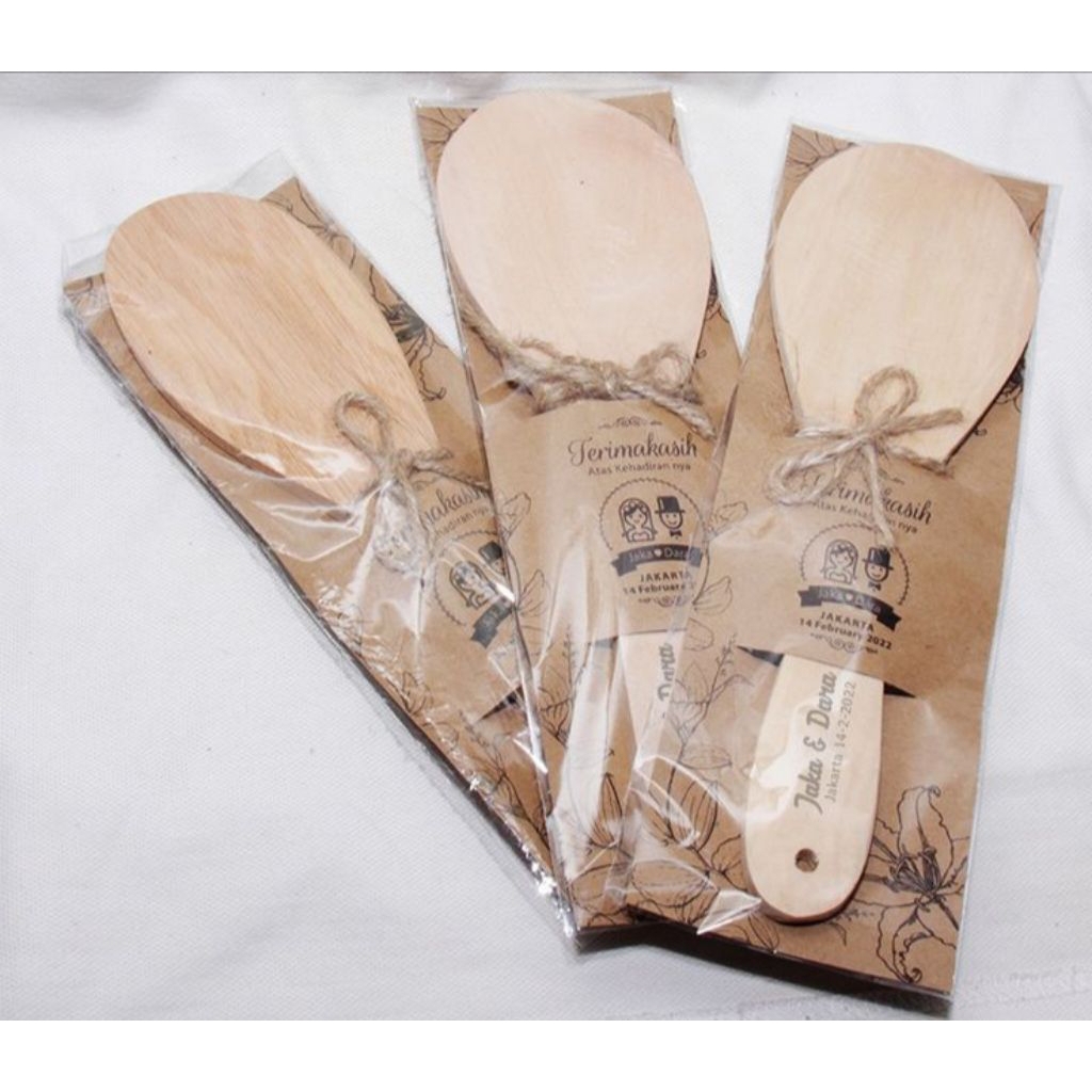 Centong nasi souvenir pernikahan