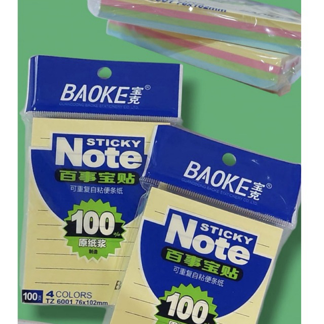 

STICKY NOTES ISI 100 LEMBAR TZ6001 BAOKE