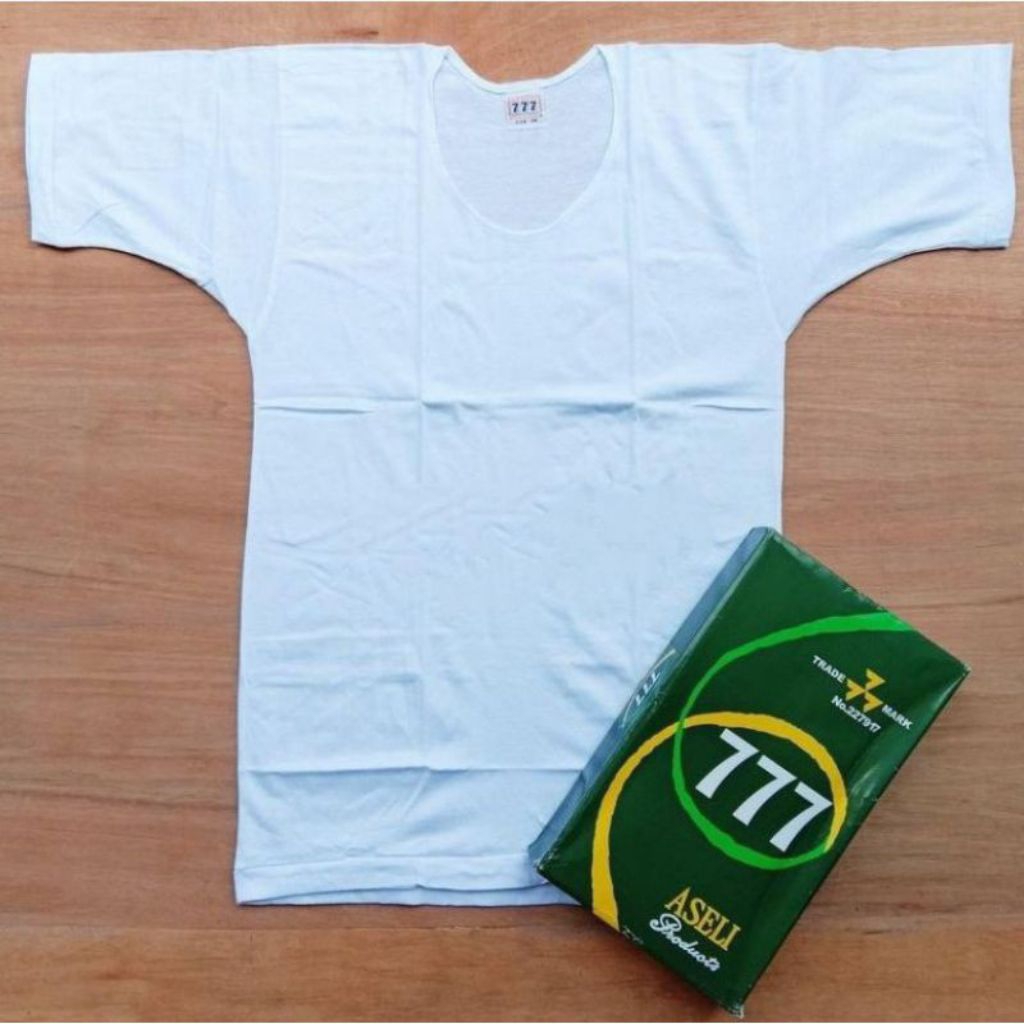 promo kaos oblong 777 bahan 100%katun