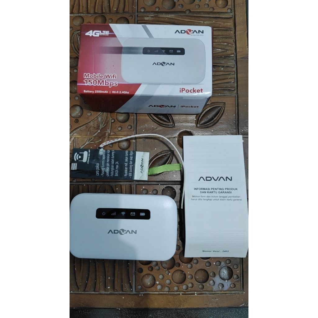 modem mifi advan all operator gratis baterai bypass
