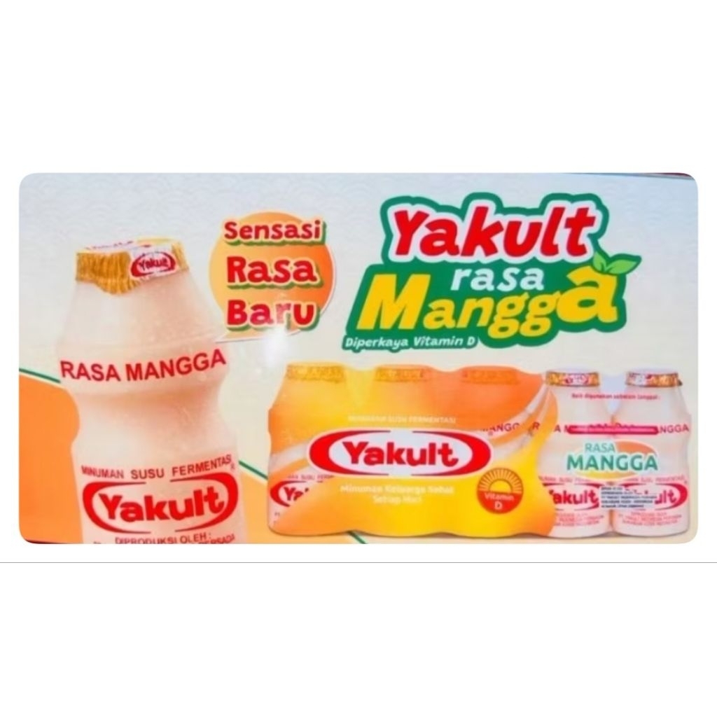 

Yakult Rasa Mangga Per Pack Isi 5 Botol