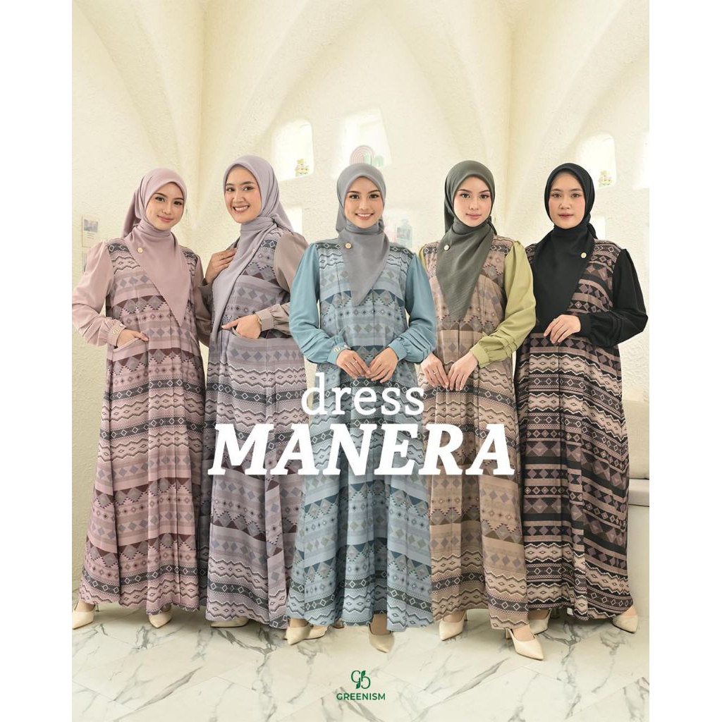 Greenism Dress/MANERA Dress by Greenism/MANERA Dress Greenism/Dress Greenims/Greenism Dress/Gamis Bu
