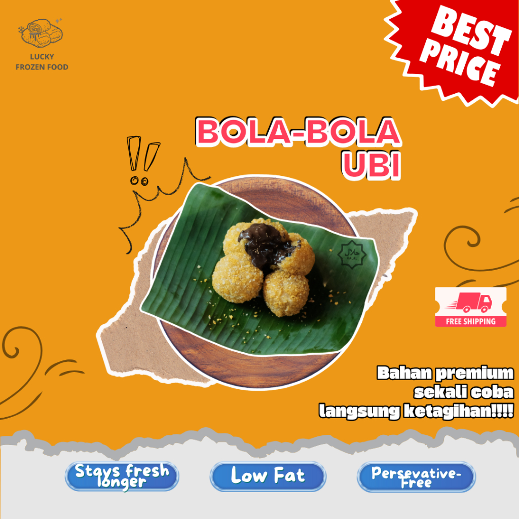 

BOLA UBI ISI COKLAT ATAU MOZARELLA ISI (12) ukuran besar dan ekstra isi