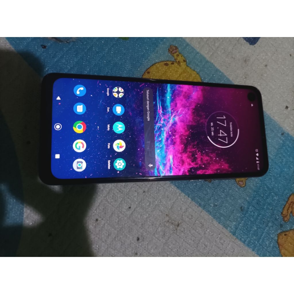 hp handphone second seken motorola one action 4/128 nfc